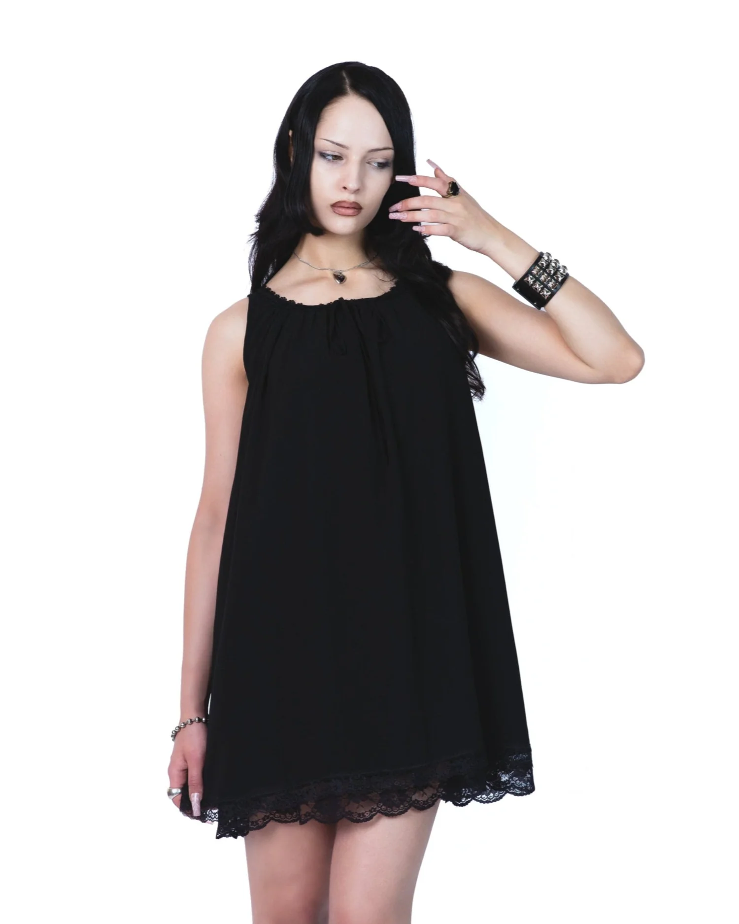 Black Wilt Dress - Image 5